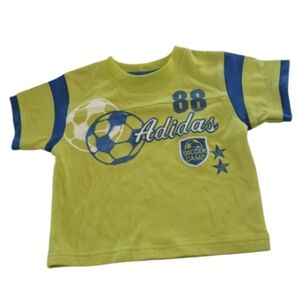 size 12M baby boys Adidas soccer shirts